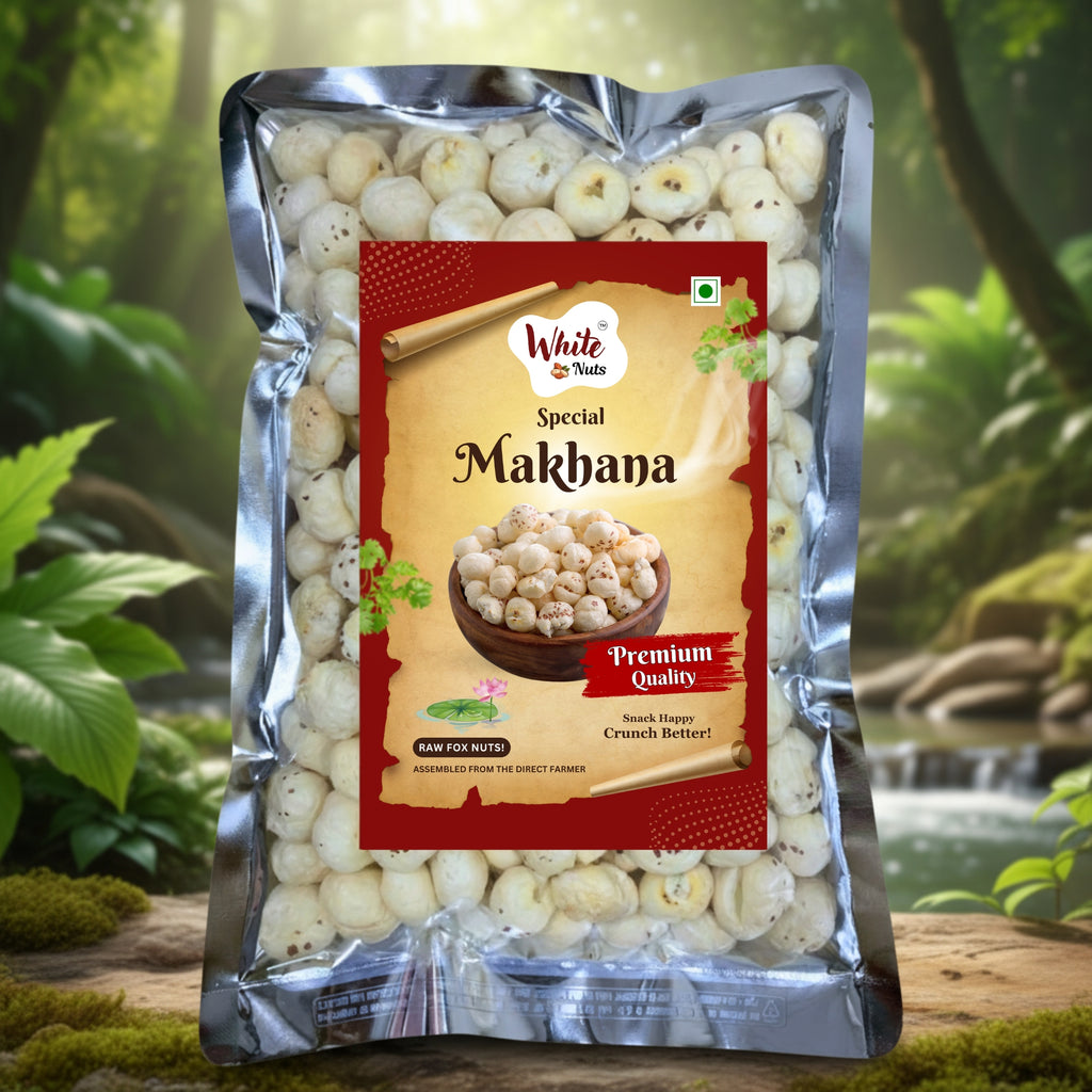 White Nuts Premium Phool Makhana (FOXNUT) 200 gm
