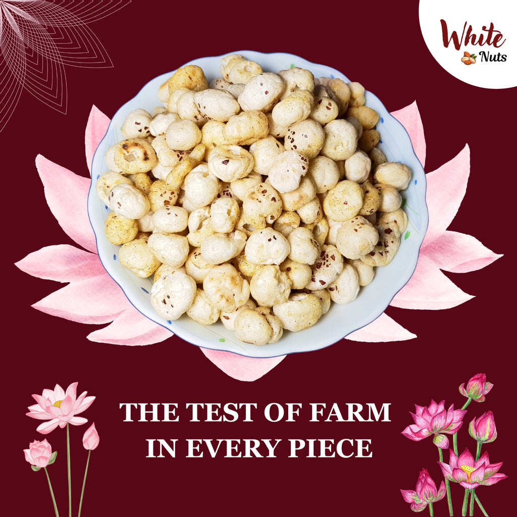 White Nuts Premium Jumbo Size Phool Makhana 200 gm (Pack of 2)